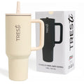 Vaso Térmico TRESti con Asa - 1.2L - Acero Inoxidable - AntiGoteo - Crema